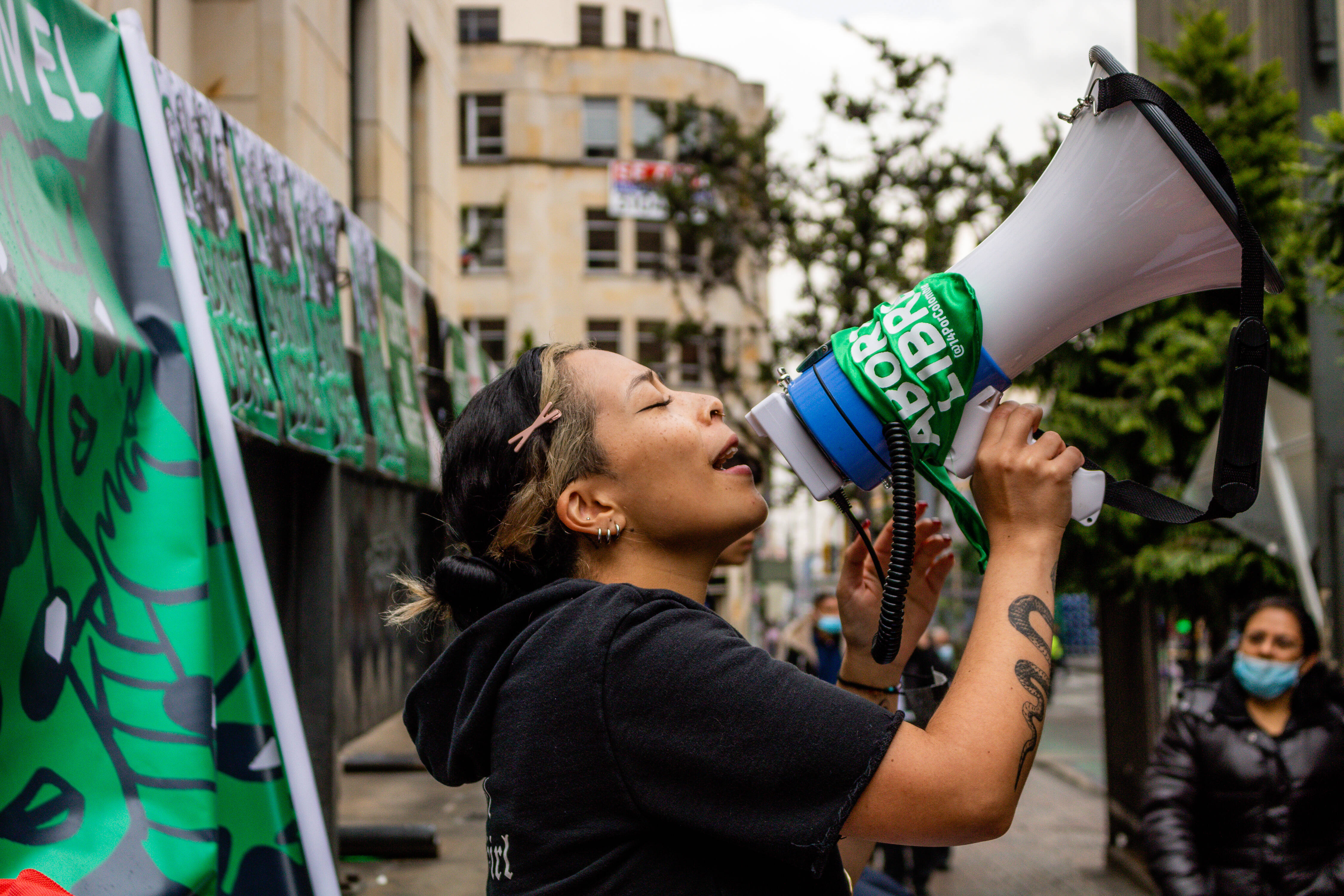 IMAGO / UIG / Ximena Rubio | Demonstration in support of the decriminalization of abortions in Colombia, in Bogotá, Colombia on February 9, 2022.