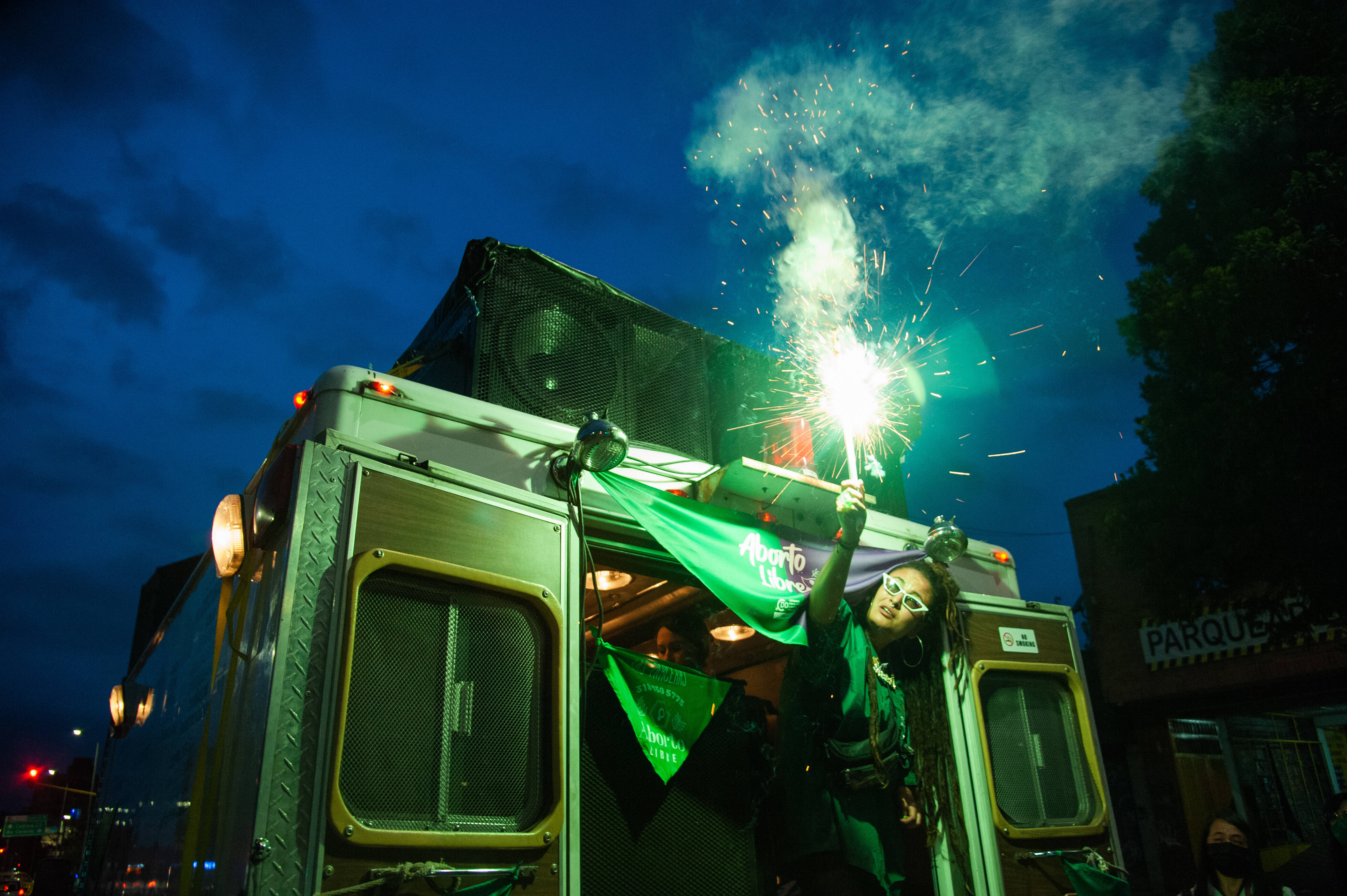 IMAGO / Zuma Wire / Chepa Beltran | Demonstration demanding the decriminalization of abortion during the Global Day of Action for Legal and Safe Abortion in Latin America and the Caribbean in Bogotá on September 28, 2021.
