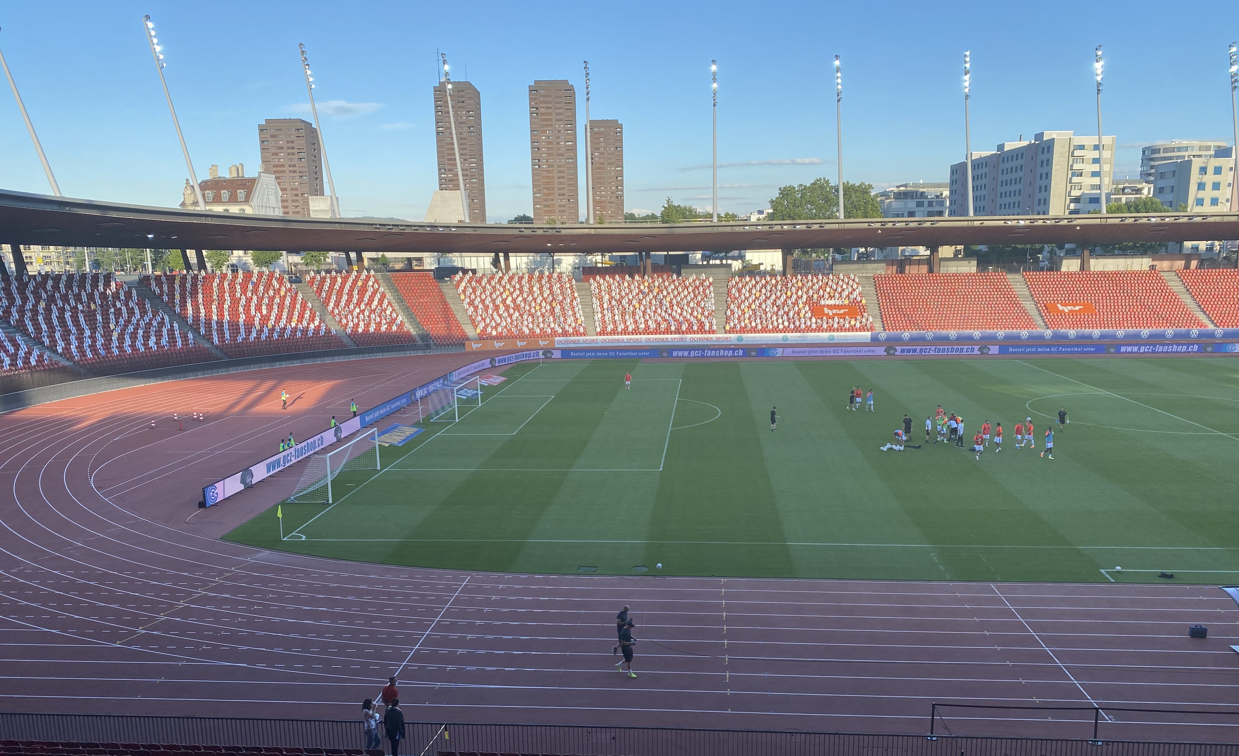 Stadium announcer in times of Covid-19