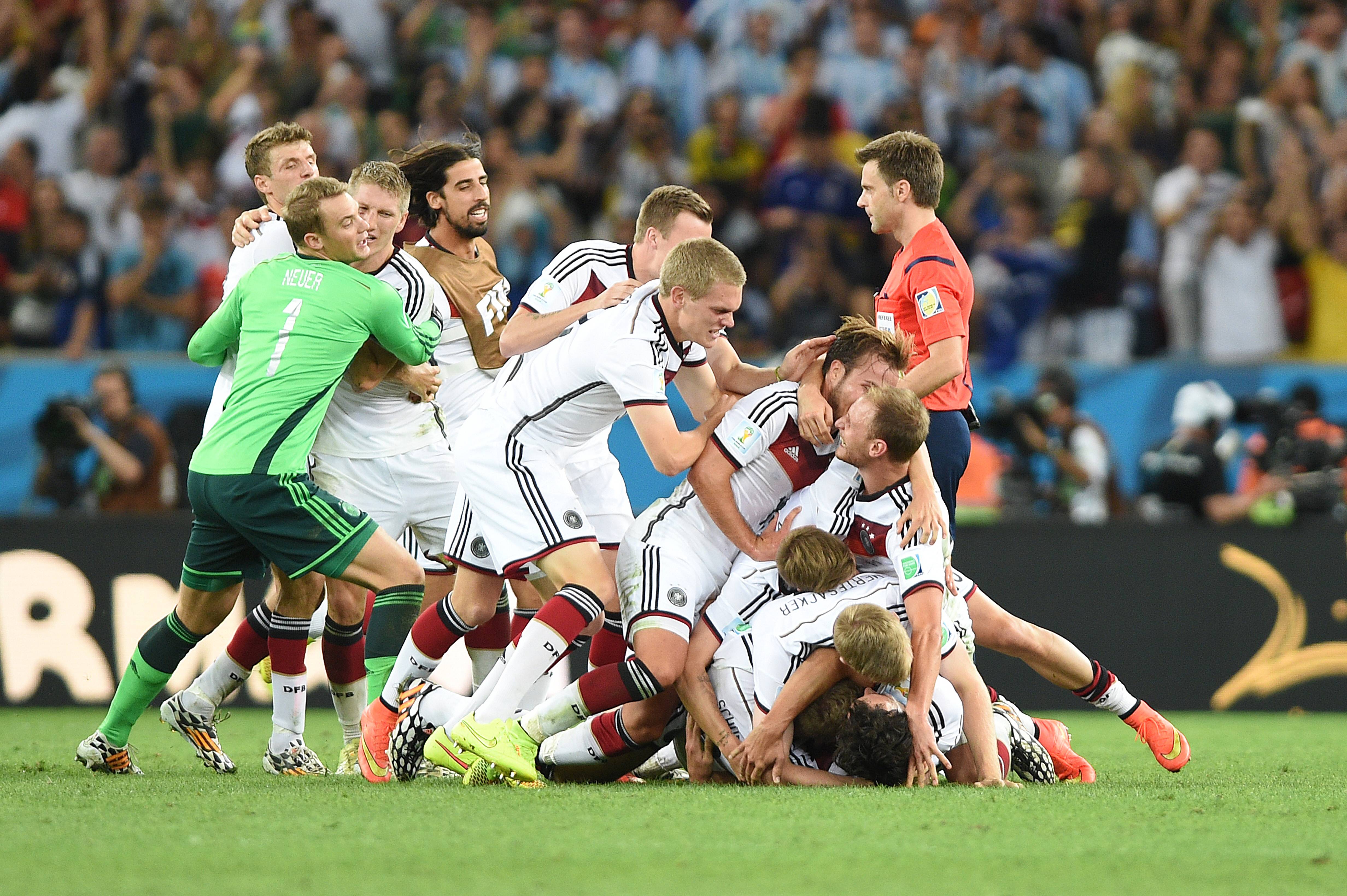 a photo of Germany vs. Argentina game