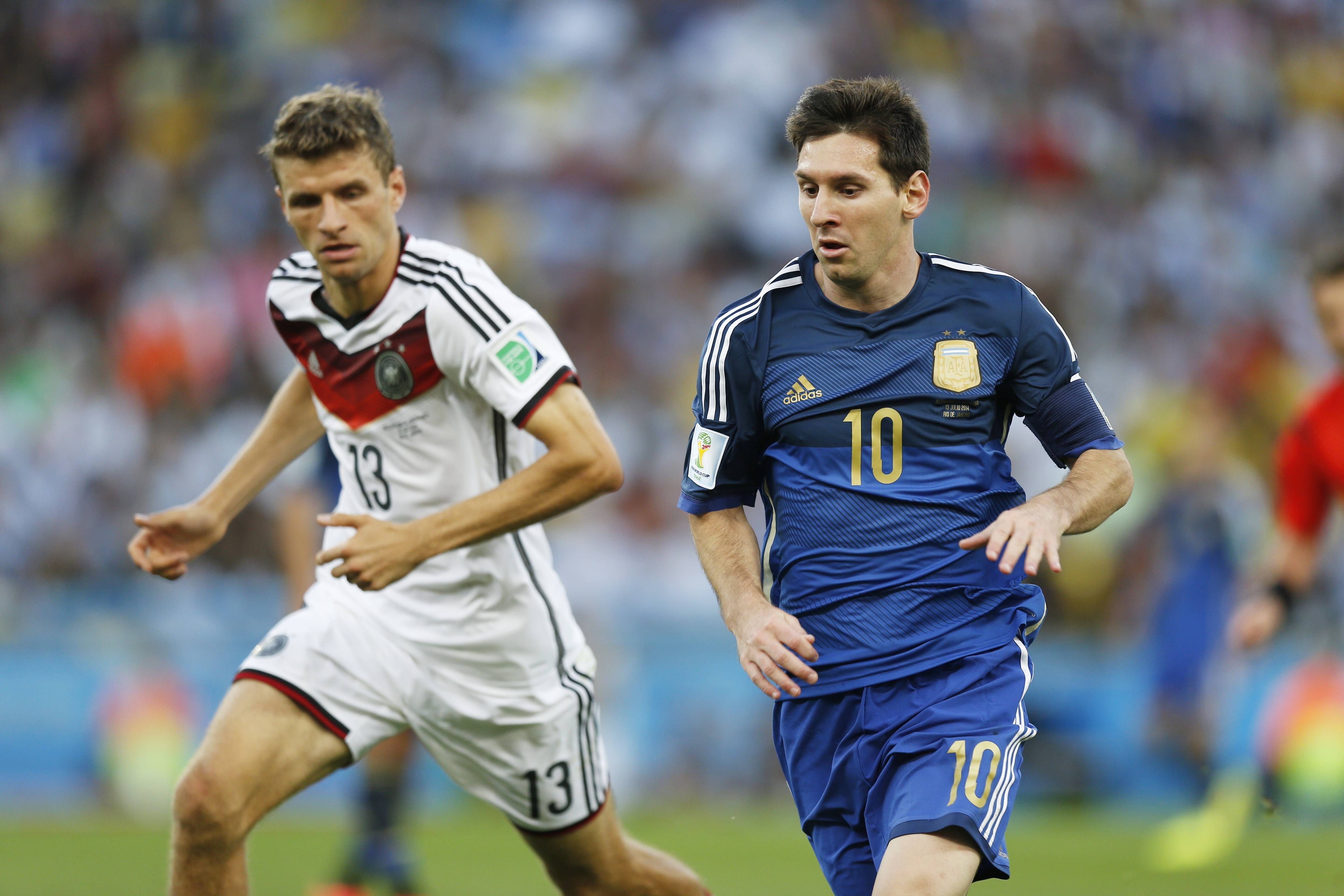 a photo of Germany-Argentina game.
