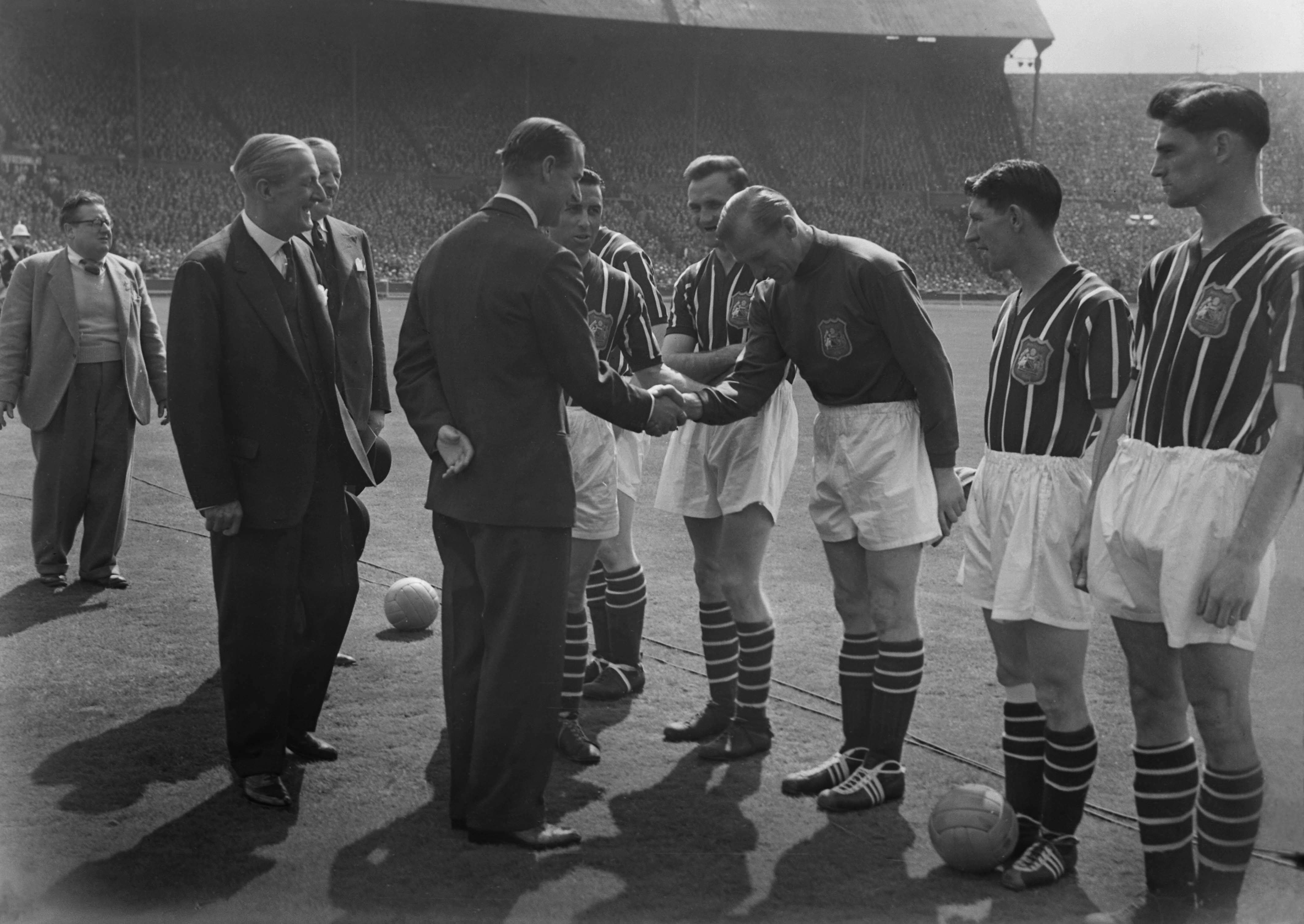 Bert Trautmann with Prince Philip