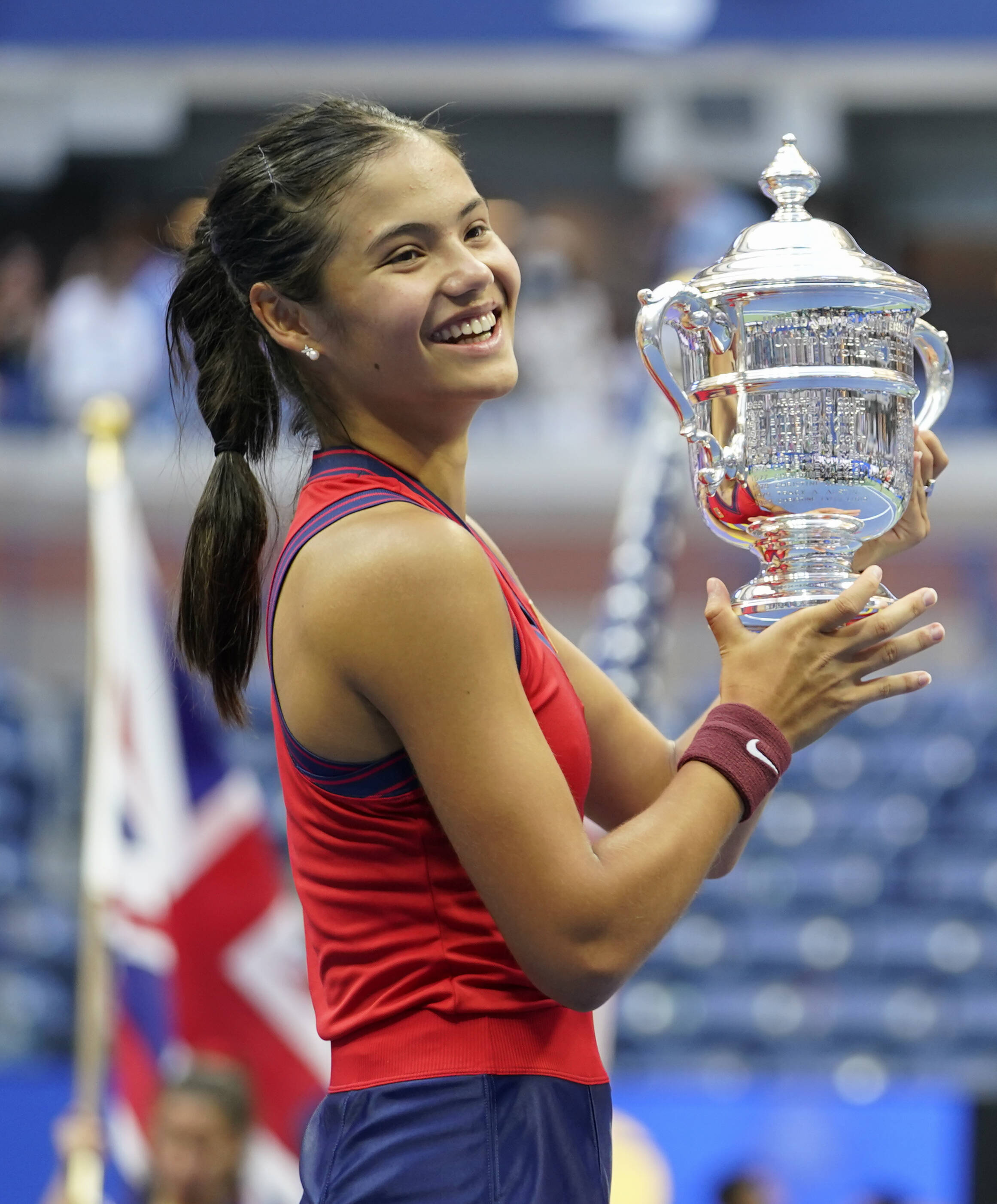 photo of Emma Raducanu in us open